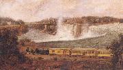 Robert Whale The Canada Southern Railway at Niagara Sweden oil painting artist